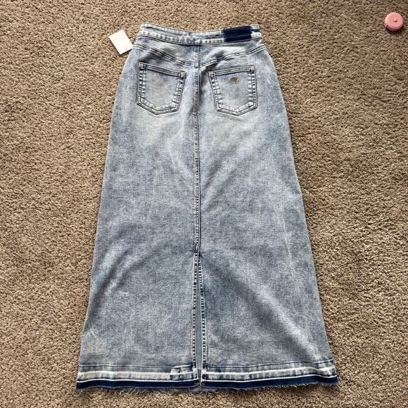 WLab Denim Maxi Skirt size 25 - Picture 2 of 5